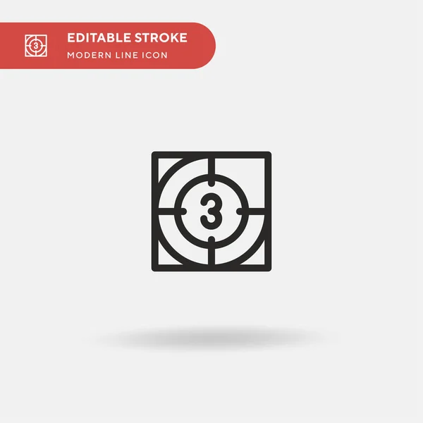 Countdown Simple Vector Icon Illustration Symbol Design Template Web Mobile — Stock Vector