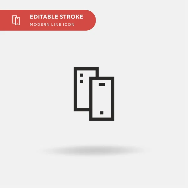 Smartphone Simple Vector Icon Illustration Symbol Design Template Web Mobile — Stock Vector
