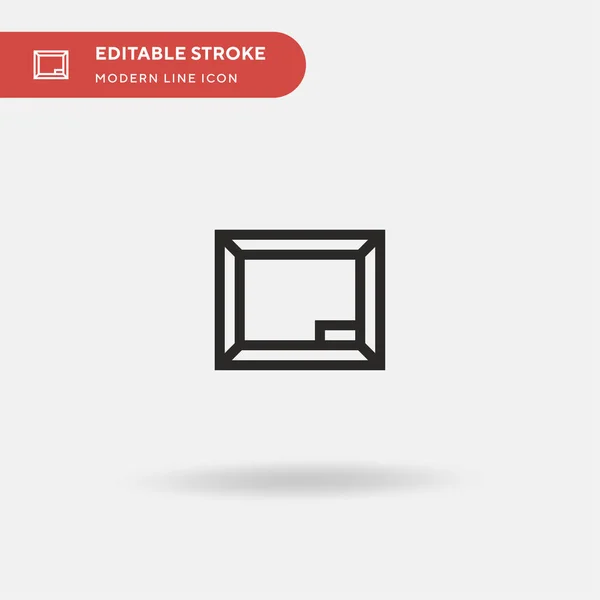 Blackboard Enkel Vektor Ikon Illustration Symbol Design Mall För Webb — Stock vektor