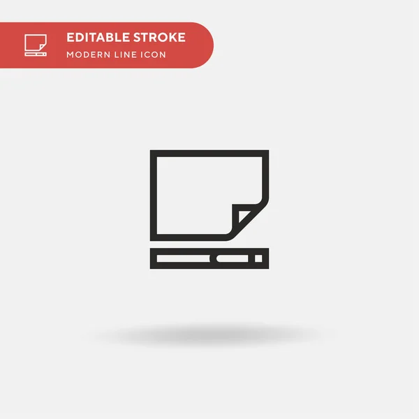 Leere Seite Einfaches Vektor Symbol Illustration Symbol Design Vorlage Für — Stockvektor