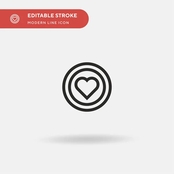 Heart Simple Vector Icon Illustration Symbol Design Template Web Mobile — Stock Vector