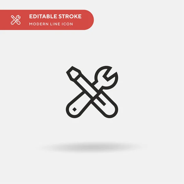 Werkzeuge Einfaches Vektor Symbol Illustration Symbol Design Vorlage Für Web — Stockvektor