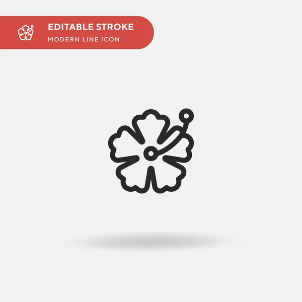 Flower Icona Vettoriale Semplice Illustrazione Modello Design Simbolo Elemento Web — Vettoriale Stock