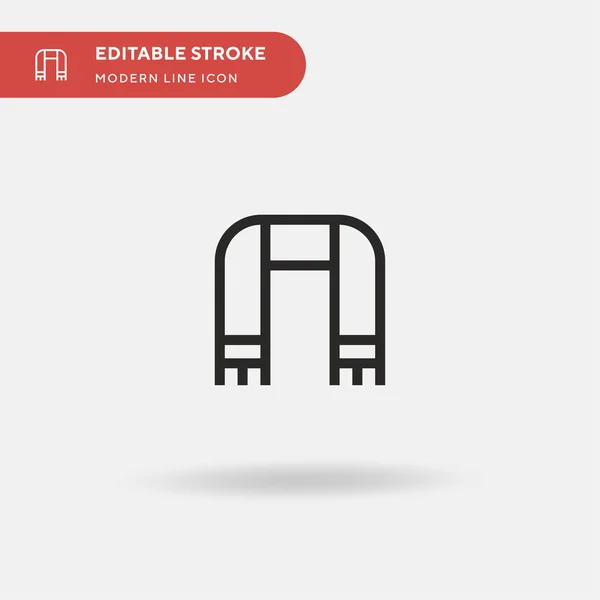Natal Ícone Vetorial Simples Modelo Design Símbolo Ilustração Para Elemento — Vetor de Stock
