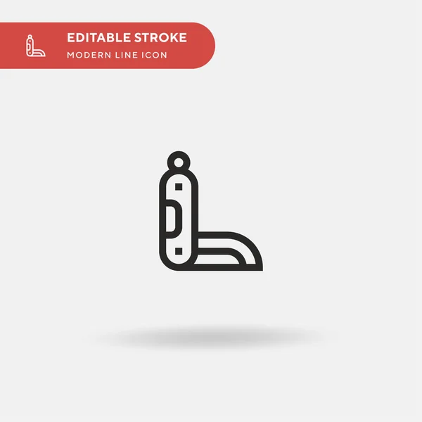 Penknife Eenvoudig Vectoricoon Illustratie Symbool Ontwerp Sjabloon Voor Web Mobiele — Stockvector