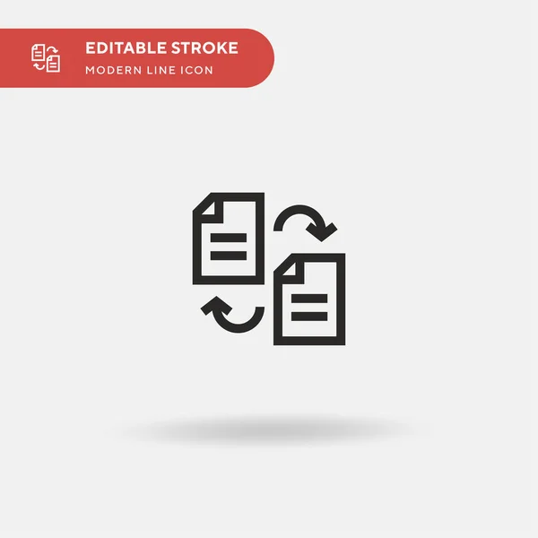 File Simple Vector Icon Illustration Symbol Design Template Web Mobile — Stock Vector