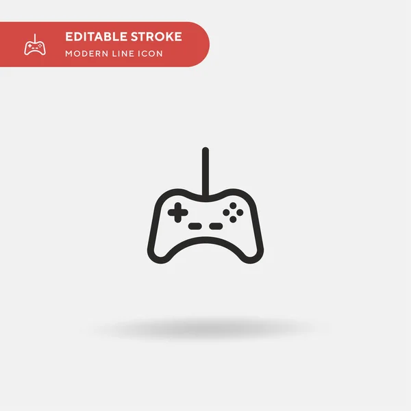 Spiel Einfaches Vektor Symbol Illustration Symbol Design Vorlage Für Web — Stockvektor