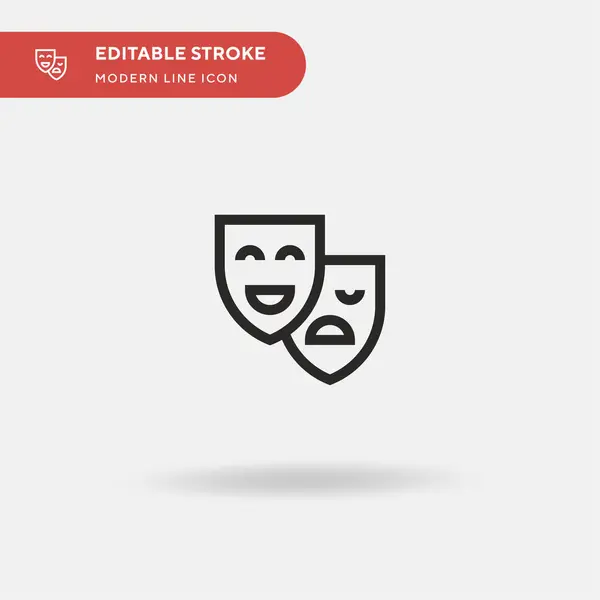 Maske Einfaches Vektorsymbol Illustration Symbol Design Vorlage Für Web Mobile — Stockvektor