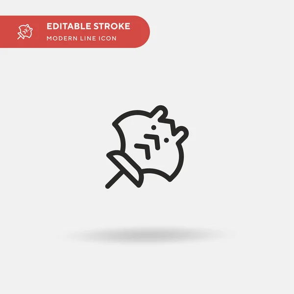 Stingray Simple Vector Icon Illustration Symbol Design Template Web Mobile — Stock Vector