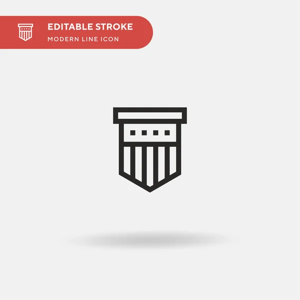 Icono Vector Simple Plantilla Diseño Símbolo Ilustración Para Elemento Interfaz — Vector de stock