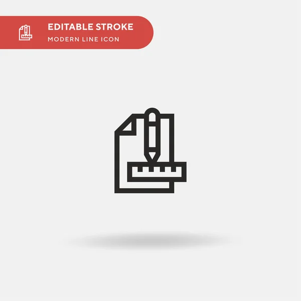 Modifica Strumenti Icona Vettoriale Semplice Illustrazione Modello Design Simbolo Elemento — Vettoriale Stock