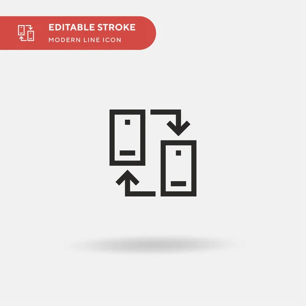 Phone Simple Vector Icon Illustration Symbol Design Template Web Mobile — Stock Vector