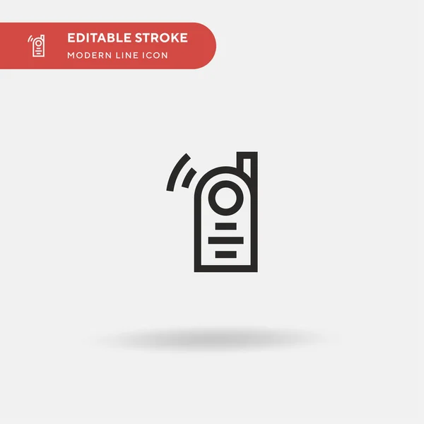 Walkie Talkie Simple Vector Icon Illustration Symbol Design Template Web — Stock Vector