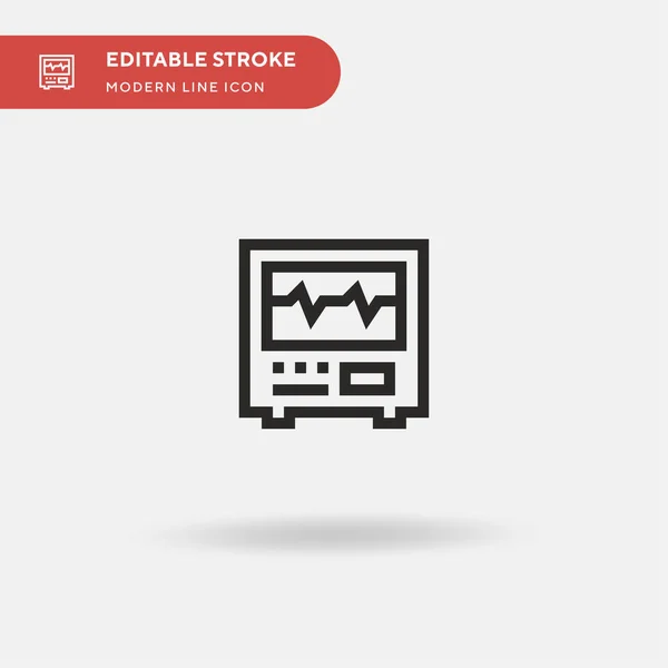 Elektrocardiogram Eenvoudig Vectoricoon Illustratie Symbool Ontwerp Sjabloon Voor Web Mobiele — Stockvector