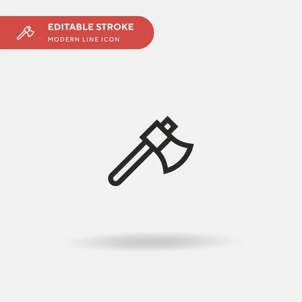 Axe Simple Icono Vector Plantilla Diseño Símbolo Ilustración Para Elemento — Vector de stock