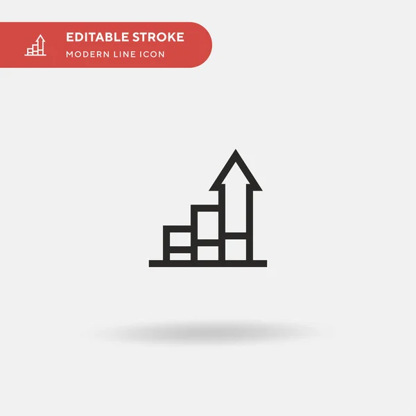 Analytics Icono Vector Simple Plantilla Diseño Símbolo Ilustración Para Elemento — Vector de stock