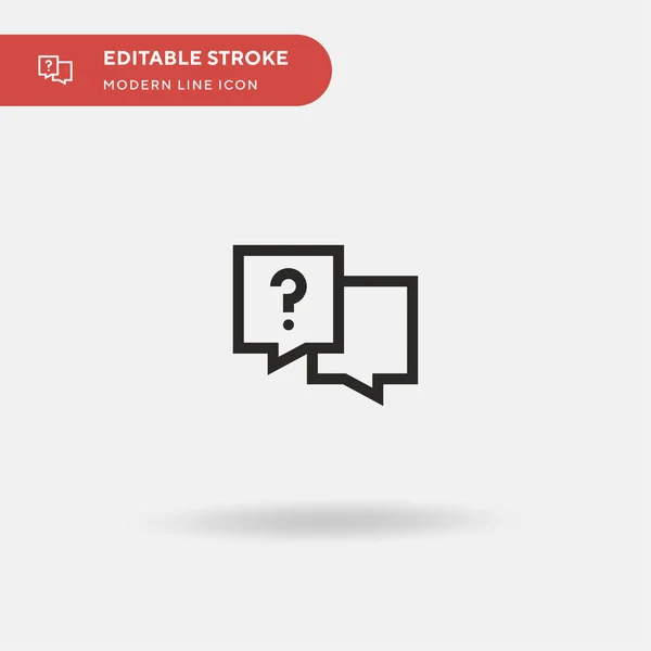 Conversatie Eenvoudig Vectoricoon Illustratie Symbool Ontwerp Sjabloon Voor Web Mobiele — Stockvector