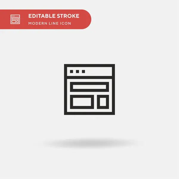 Diseño Web Icono Vector Simple Plantilla Diseño Símbolo Ilustración Para — Vector de stock