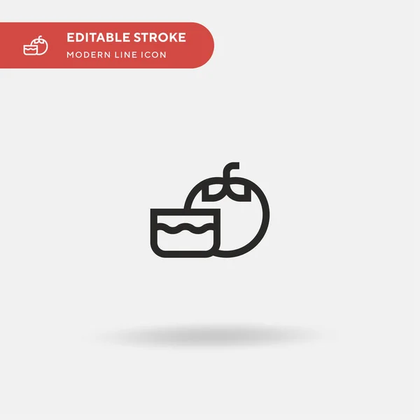 Tomate Icono Vector Simple Plantilla Diseño Símbolo Ilustración Para Elemento — Vector de stock