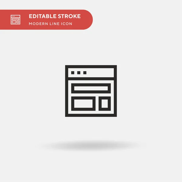 Webdesign Einfaches Vektor Symbol Illustration Symbol Design Vorlage Für Web — Stockvektor