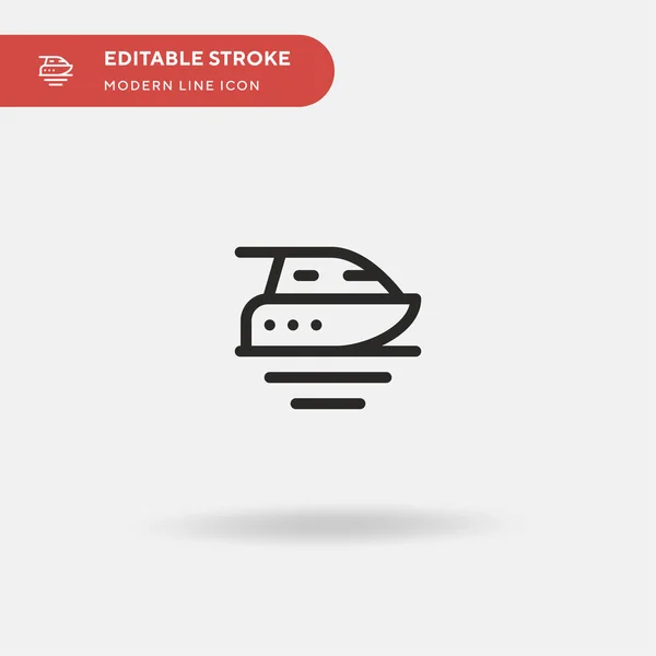 Yacht Simple Vektor Symbol Illustration Symbol Design Vorlage Für Web — Stockvektor