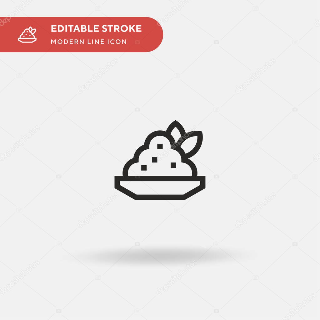 Stoemp Simple vector icon. Illustration symbol design template for web mobile UI element. Perfect color modern pictogram on editable stroke. Stoemp icons for your business project