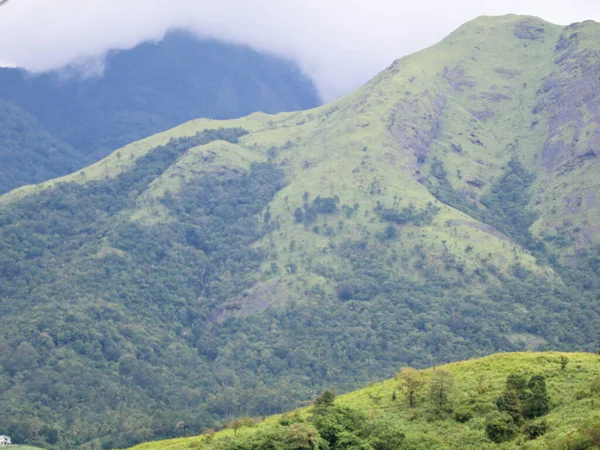 Batı Ghat Lerinde Güzel Tepeler Banasura Sagar Barajına Karşı Kerala — Stok fotoğraf