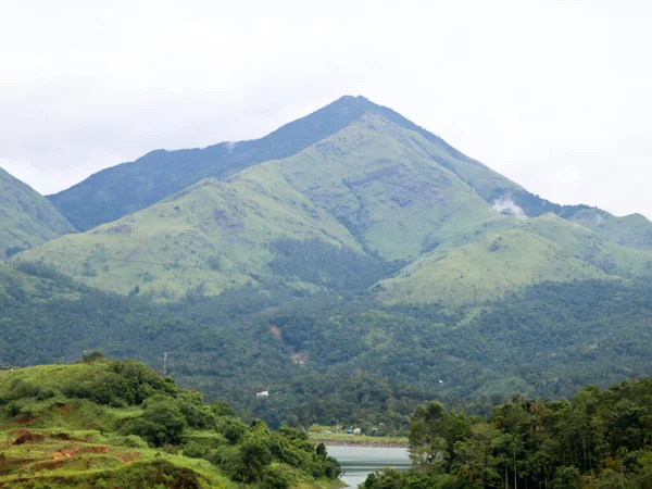 Mooie Heuvels West Ghats Tegen Banasura Sagar Dam Wayanad Kerala — Stockfoto
