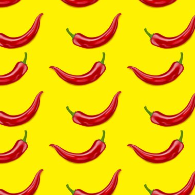 Kırmızı biber beyaz arka planda izole edilmiş. Gerçekçi illüstrasyon. gerçekçi kırmızı kırmızı kırmızı biber, izole görüntü.