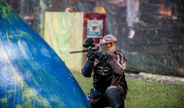 Russia Stavopol 2018 Federazione Russa Paintball Fase Competizioni Qualificazione Nel — Foto Stock