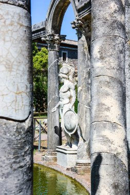 İtalya Tivoly İtalya Canopo nadir görünümünü gizli hazineleri