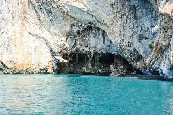 Vista Rara Cueva Del Cráneo Con Palinurus Italia Casi Siempre — Foto de Stock