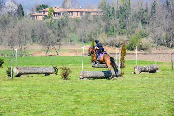 País a caballo profesional — Foto de Stock