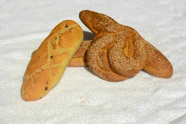 Siciliaans Brood Van Bloem Alleen — Stockfoto