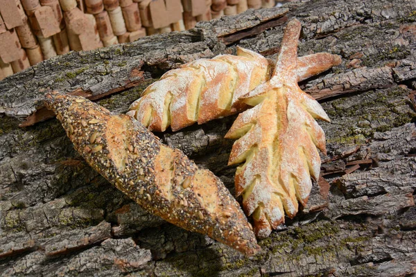 Домашняя Итальянская Еда Хлеб Пшеничной Муки Дурума — стоковое фото