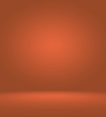 Soyut pürüzsüz Turuncu arkaplan tasarımı, stüdyo, oda, web şablonu, düz daire eğimli iş raporu