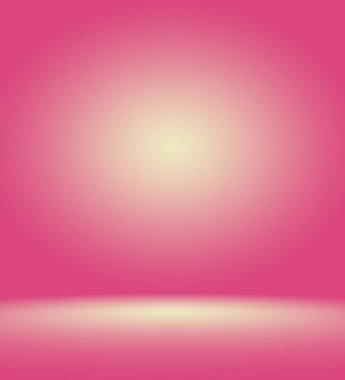 Soyut boş açık pembe stüdyo odası arka planı, ürün gösterimi, afiş, şablon için montaj olarak kullan.