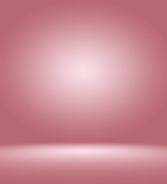 Soyut boş açık pembe stüdyo odası arka planı, ürün gösterimi, afiş, şablon için montaj olarak kullan.