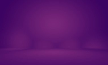 Stüdyo Arkaplan Konsepti - ürün için soyut boş ışık gradyanı mor stüdyo odası arka planı.