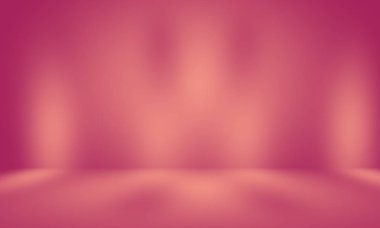 Soyut boş açık pembe stüdyo odası arka planı, ürün gösterimi, afiş, şablon için montaj olarak kullan.