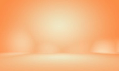 Soyut pürüzsüz Turuncu arkaplan tasarımı, stüdyo, oda, web şablonu, düz daire eğimli iş raporu