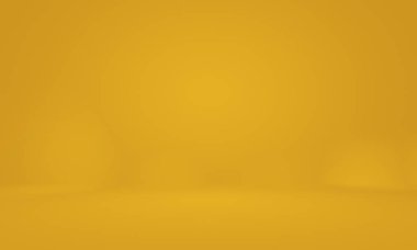 Soyut Lüks Altın Gradyan Stüdyo Duvarı. Arka plan, düzen, afiş ve ürün sunumu olarak kullanılabilir..