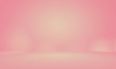 Soyut boş açık pembe stüdyo odası arka planı, ürün gösterimi, afiş, şablon için montaj olarak kullan.