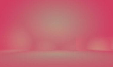 Soyut boş açık pembe stüdyo odası arka planı, ürün gösterimi, afiş, şablon için montaj olarak kullan.