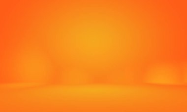 Soyut pürüzsüz Turuncu arkaplan tasarımı, stüdyo, oda, web şablonu, düz daire eğimli iş raporu