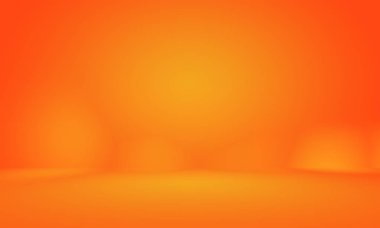 Soyut pürüzsüz Turuncu arkaplan tasarımı, stüdyo, oda, web şablonu, düz daire eğimli iş raporu