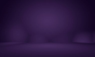 Stüdyo Arkaplan Konsepti - ürün için soyut boş ışık gradyanı mor stüdyo odası arka planı.