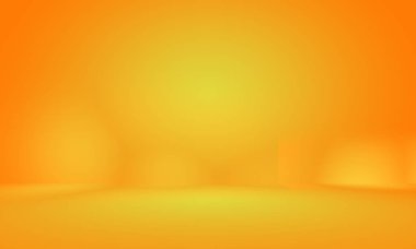 Soyut Lüks Altın Gradyan Stüdyo Duvarı. Arka plan, düzen, afiş ve ürün sunumu olarak kullanılabilir..