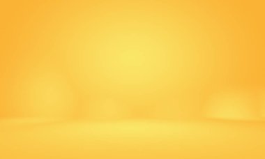 Soyut Lüks Altın Gradyan Stüdyo Duvarı. Arka plan, düzen, afiş ve ürün sunumu olarak kullanılabilir..