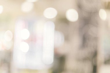 Soyut Parlak ışık Bokeh arka planda daireler çiziyor. Alışveriş merkezi ışığı..